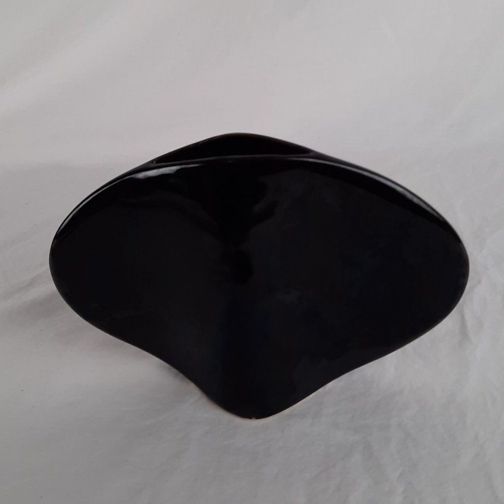 SOLD Set of Two Vintage Mikasa Vases Art Deco Naomi Cahana - Black and White - Picture 3 of 14